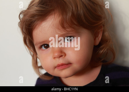 Portraiture of Faustine, a twenty months old baby girl Stock Photo