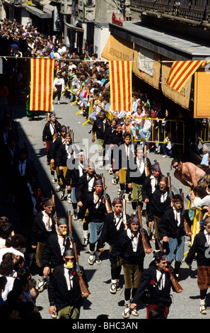 Festival of the first Friday of May. Jaca. Huesca, Aragon. Spain Stock Photo