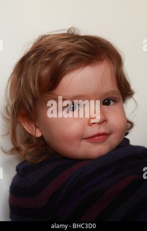 Portraiture of Faustine, a twenty months old baby girl Stock Photo