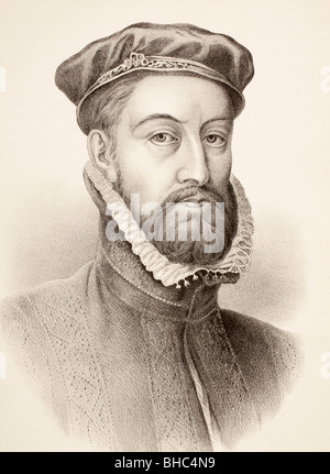 James Stewart, 1st Earl of Moray c. 1531 – 1570. Regent of Scotland. Stock Photo