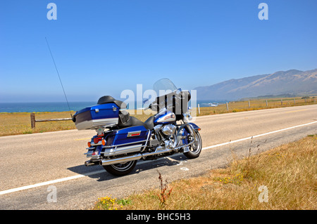 Harley Davidson Motorcycle, Pacific Coast Highway, State Route 1, California, United States of America Stock Photo