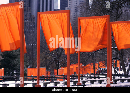 The Gates by Christo and Jeanne Claude Stock Photo