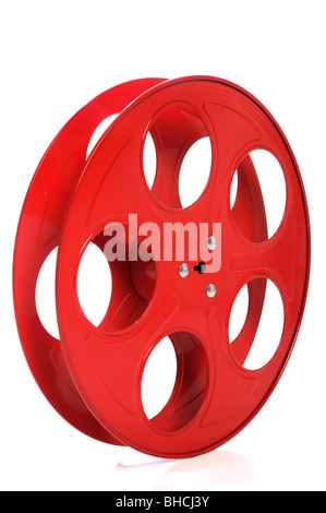 Old empty film reel isolated on white Stock Photo - Alamy