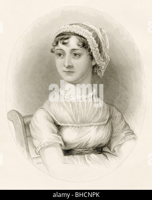 Jane Austen, 1775 - 1817. English novelist. Stock Photo