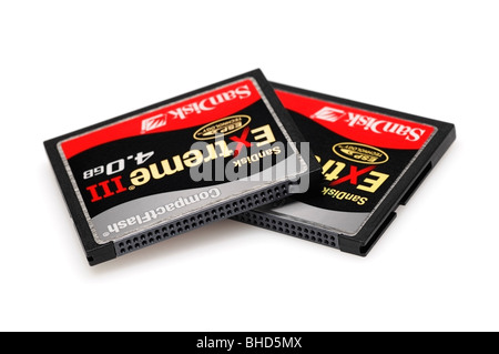 Compactflash Memory Cards Stock Photo
