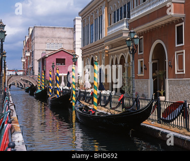 Villaggio Italia, Italian themed shopping, restaurant complex in Nagoya Port Japan Stock Photo