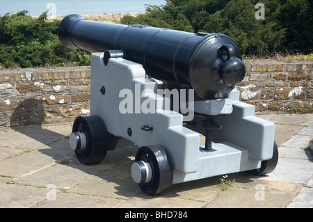 32 pounder cannon artillery gun long 9 L 19th cent Stock Photo - Alamy