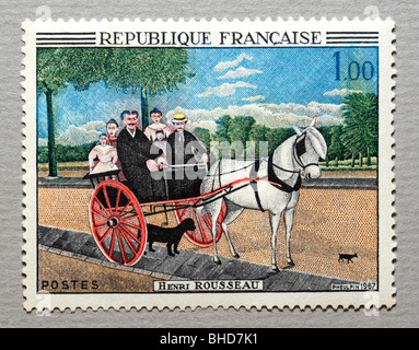 French Postage Stamp. Stock Photo