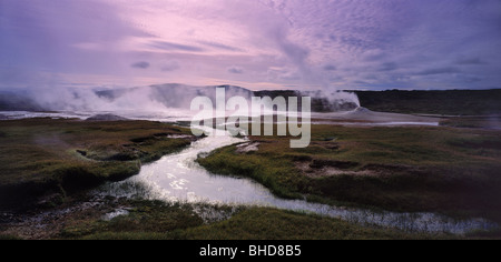 Geothermal geysers , Hveravellir, Iceland Stock Photo