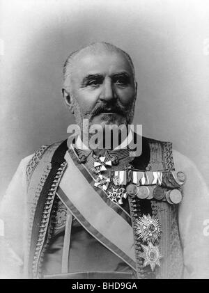 Nicholas I, 25.9.1841 - 1.3.1921, Prince of Montenegro 13.8.1860 - 28.8.1910, King 28.8.1910 - 26.11.1918, portrait, picture postcard, circa 1900, , Stock Photo