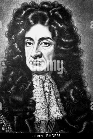 Charles II., 29.5.1630 - 6.2.1685, King of England 29.5.1660 - 29.5.1685, portrait, mezzotint, 19th century, , Stock Photo