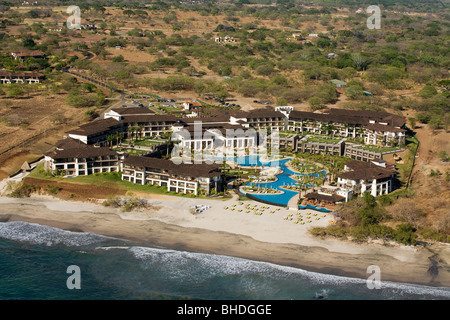 An aerial view of the newly built JW Marriott hotel at Hacienda Pinilla in Guanacaste, Costa Rica. Stock Photo