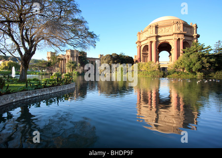 The Palace of Fine Arts , built 1915 for the Panama- Pacific Internation exhibition Stock Photo