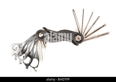 Bicycle multi tool isolated on white background Stock Photo