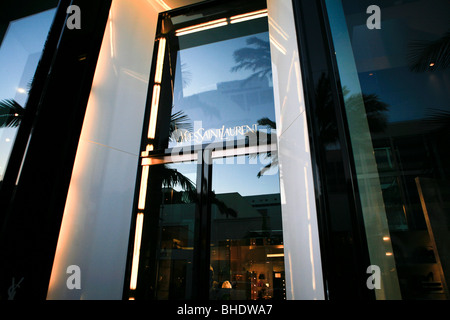 yves saint laurent, rodeo drive, los angeles, california Stock Photo