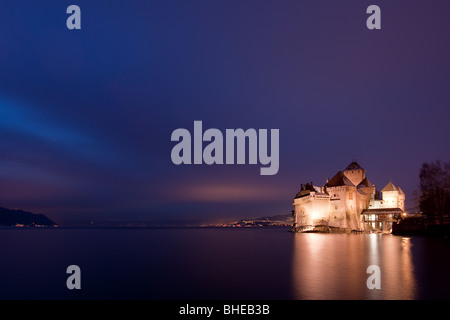 Chateau de Chillon,Switzerland,Vaud,Montreux,Lake of Geneva Stock Photo