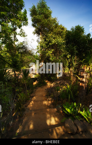 Ecovillage Nam Lik. Laos Stock Photo