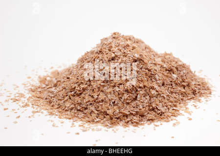 Pile of high fibre wheat bran Stock Photo