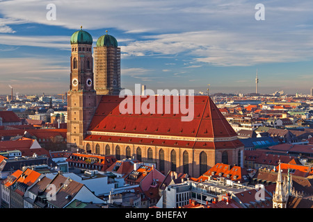 Domkirche zu Unserer Lieben Frau, (Cathedral of our Blessed Lady) in the City of München (Munich), Bavaria, Germany, Europe. Stock Photo