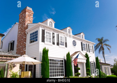 New England style house,  California, USA Stock Photo