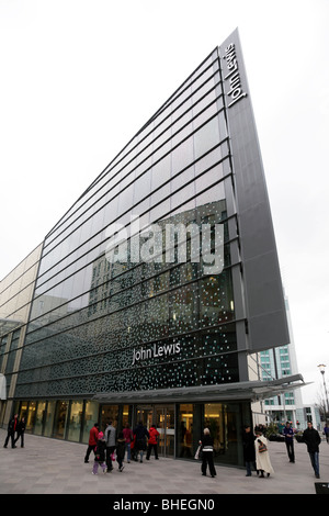 facade of the john lewis department store the hayes cardiff wales uk Stock Photo