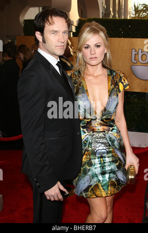 STEPHEN MOYER ANNA PAQUIN 16TH ANNUAL SCREEN ACTORS GUILD AWARDS RED CARPET DOWNTOWN LOS ANGELES CA USA 23 January 2010 Stock Photo