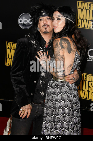 Nikki Sixx and tattoo artist Kat Von D Hollywood Life Magazine's 10th