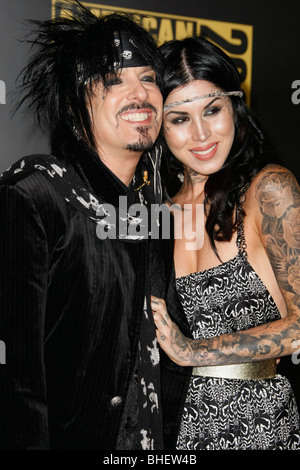 Nikki Sixx and tattoo artist Kat Von D Hollywood Life Magazine's 10th
