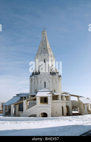 The magnificent Church of the Ascension. Kolomenskoe estate. Moscow, Russia Stock Photo