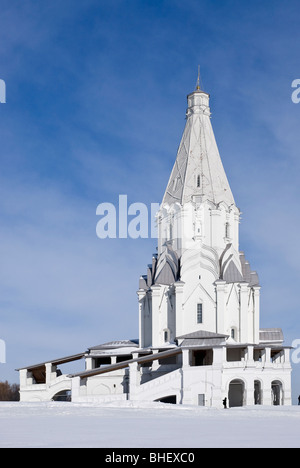 The magnificent Church of the Ascension. Kolomenskoe estate. Moscow, Russia Stock Photo