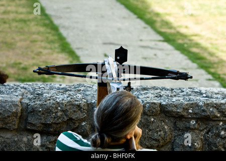 Shooting with crossbow - Libertas fraternity at San Marino Stock Photo ...