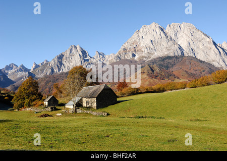 Aspe Valley in the Béarn (former province of France) (64) Stock Photo