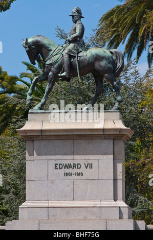 Colonial monument to King Edward VII in the Kings Domain Gardens in Melbourne, Victoria Australia Stock Photo