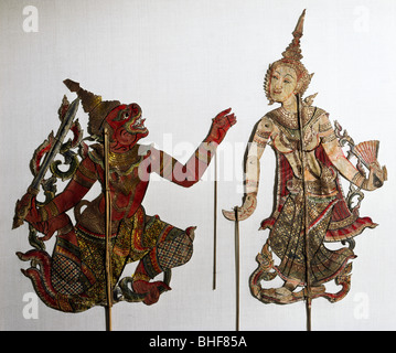 Thailand: Nang talung puppet figure, Shadow Puppet Theatre, Nakhon Sri ...