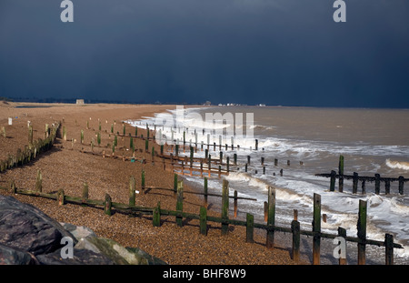 East Lane, Bawdsey on the Suffolk Coast, Britain. Stock Photo