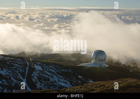 Gran Telescopio Canarias, GranTeCan, GTC, world's largest mirror telescope, Observatorio Astrofisico, astronomy, astrophysics, o Stock Photo