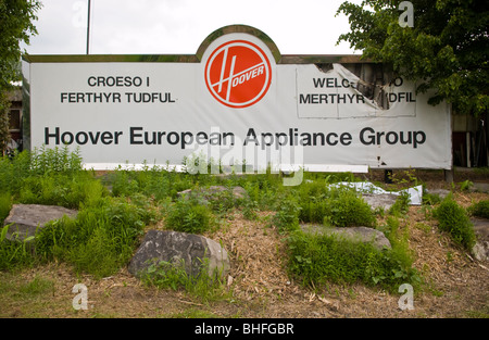 Exterior of the Hoover factory in Merthyr Tydfil South Wales UK Stock Photo