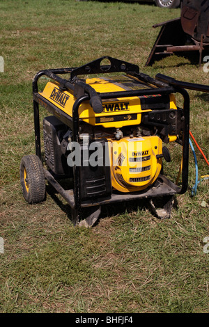 Portable electric generator in use at event Stock Photo