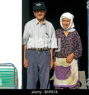 Old Greek Couple Rhodes Greek Islands Greece Hellas Stock Photo