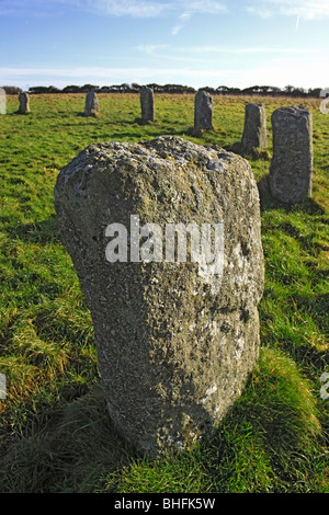 Merry Maidens West Cornwall UK Stock Photo