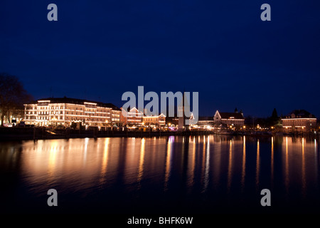 Scenic view of Lindau, Lake Constance (Bodensee) - Germany Stock Photo