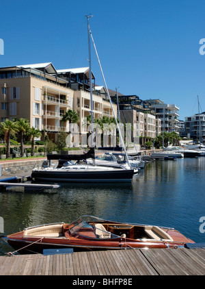 Marina with Apartment Buildings Victoria & Alfred Waterfront  Cape Town South Africa Stock Photo