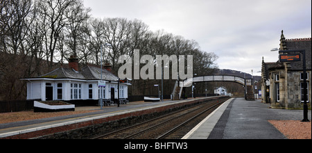 Pitlochry Railway Station, Pitlochry, Scotland, UK. Stock Photo