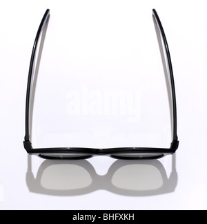 Black frame 3D glasses Stock Photo
