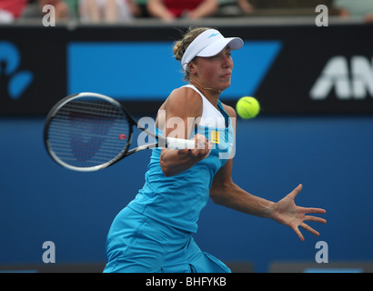 Yanina Wickmayer (BEL) at the Australian Open 2010 in Melbourne, Australia Stock Photo