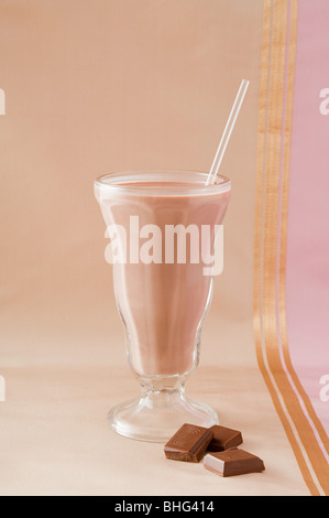 Chocolate milkshake Stock Photo
