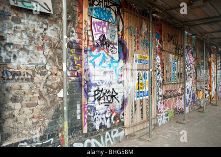 Graffiti on a brick wall Stock Photo