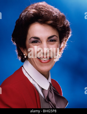 Studio portrait of Edwina Currie, politician Conservative MP Stock Photo