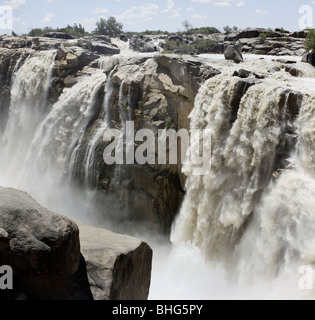 Panorama of the Augrabies Waterfall in the Orange River near Kakamas, Northern Cape Province, South Africa Stock Photo