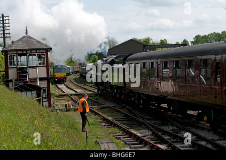 Steam and Diesel trains at Swanwick Junction Butterley Midland Railway ...